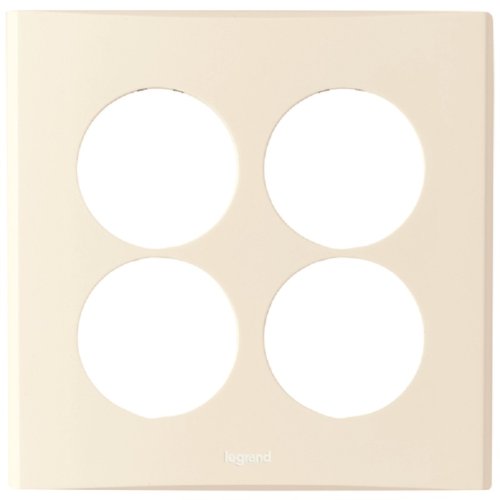 Накладка розетки Legrand Anam Zunis 4-ой бежевый картинка